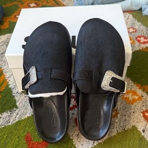 Schutz Grace Ponyhair Clogs